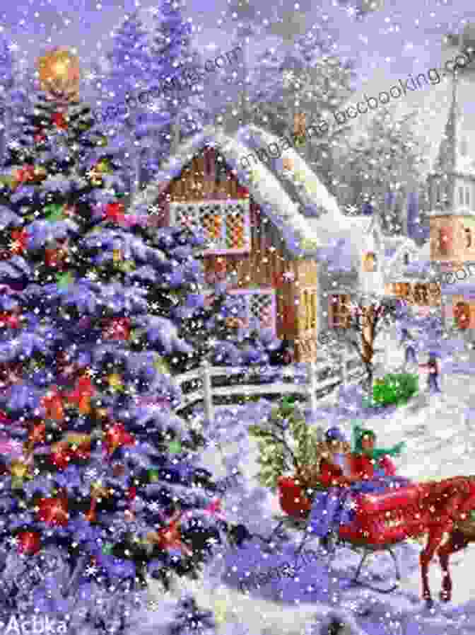 A Cheerful Girl Named Daisy Stands Amidst A Snowy Christmas Scene, Surrounded By Twinkling Lights And Festive Decorations. Daisy And The Trouble With Christmas (A Daisy Story 5)