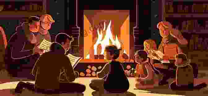 A Family Gathered Around A Cozy Fireplace, Reading The Book Together Go Go Pirate Boat (New Nursery Rhymes)
