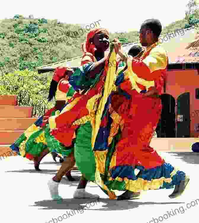 A Group Of Dancers Performing A Traditional Haitian Dance, With Colorful Costumes And Rhythmic Movements Island Possessed Katherine Dunham