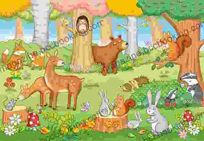 A Group Of Talking Animals, Including A Fox, A Rabbit, And A Squirrel, Engage In A Lively Conversation Amidst The Lush Greenery Of The Wilderness Sanctuary. The Wilderness Sanctuary Comic