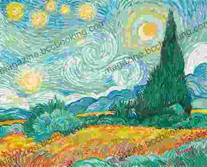 A Mischievous Squirrel Perched Atop A Cypress Tree In Van Gogh's 'Starry Night' Vincent Theo And The Fox: A Mischievous Adventure Through The Paintings Of Vincent Van Gogh