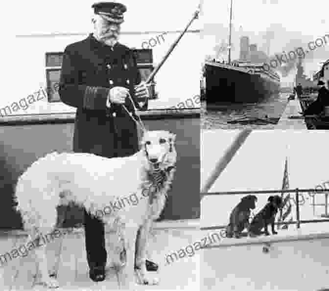 A Photo Of A Man Holding A Dog Survivor From The Titanic THE Survival Tails: The Titanic