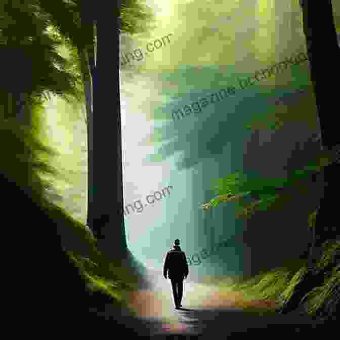A Solitary Figure Traversing A Winding Path Amidst A Shadowy Forest, Symbolizing The Journey Through The Dark. Productions Of JWR 1: Works Of Dark That Lead To Light