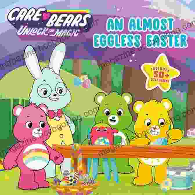 An Almost Eggless Easter Book Cover Featuring The Care Bears An Almost Eggless Easter (Care Bears: Unlock The Magic)