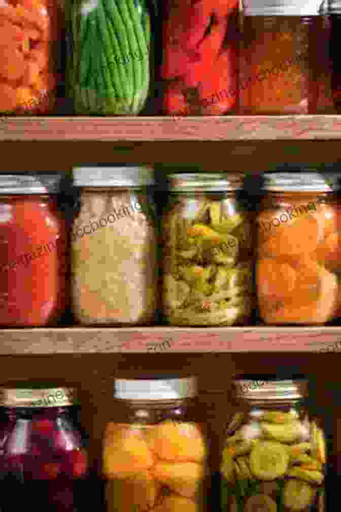 An Assortment Of Glass Canning Jars With Vibrant Fruits And Vegetables Inside. Saving The Season: A Cook S Guide To Home Canning Pickling And Preserving: A Cookbook