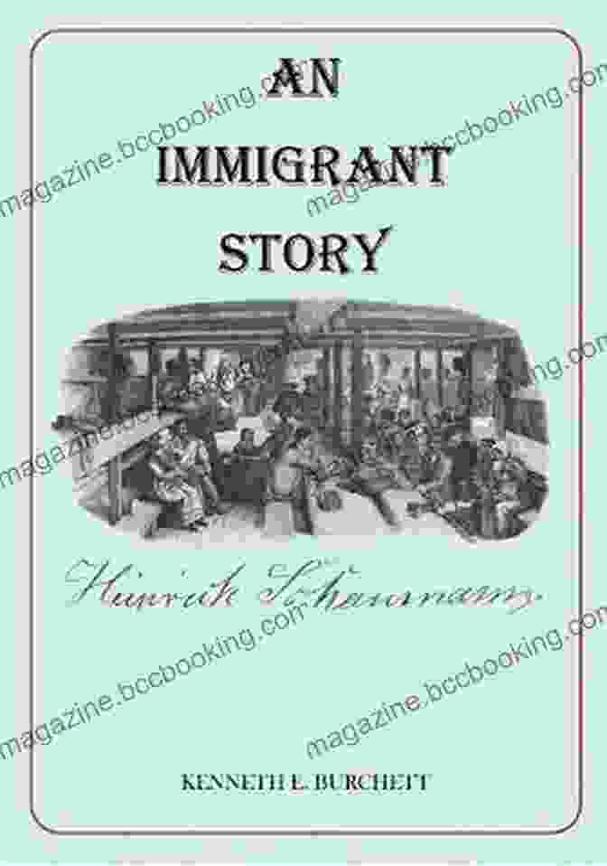 An Immigrant Story Book Cover, Featuring A Portrait Of Kenneth Burchett Against A Vibrant Background Of The American Flag And Statue Of Liberty An Immigrant Story Kenneth E Burchett