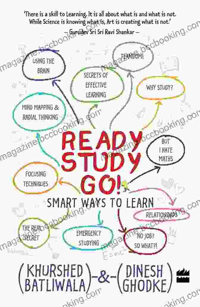 Cover Of 'Ready Study Go' Book, Featuring A Vibrant Rainbow Of Pencils And The Title In Bold Lettering Ready Study Go : Smart Ways To Learn