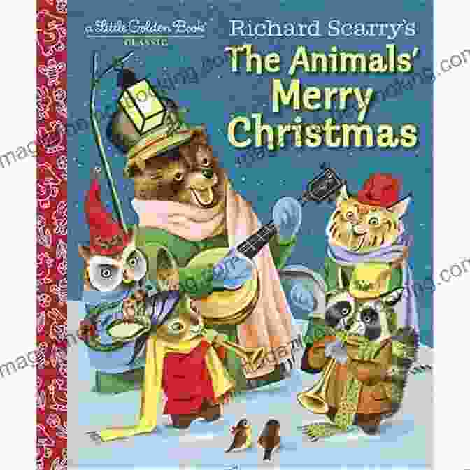 Cover Of Richard Scarry's The Animals' Merry Christmas Little Golden Book Richard Scarry S The Animals Merry Christmas (Little Golden Book)