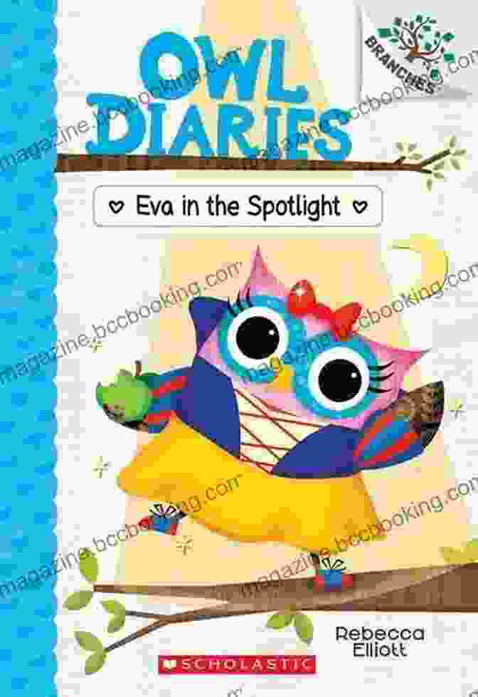 Eva The Owl From Owl Diaries Holding A Lantern In The Forest At Night Eva S Big Sleepover: A Branches (Owl Diaries #9)