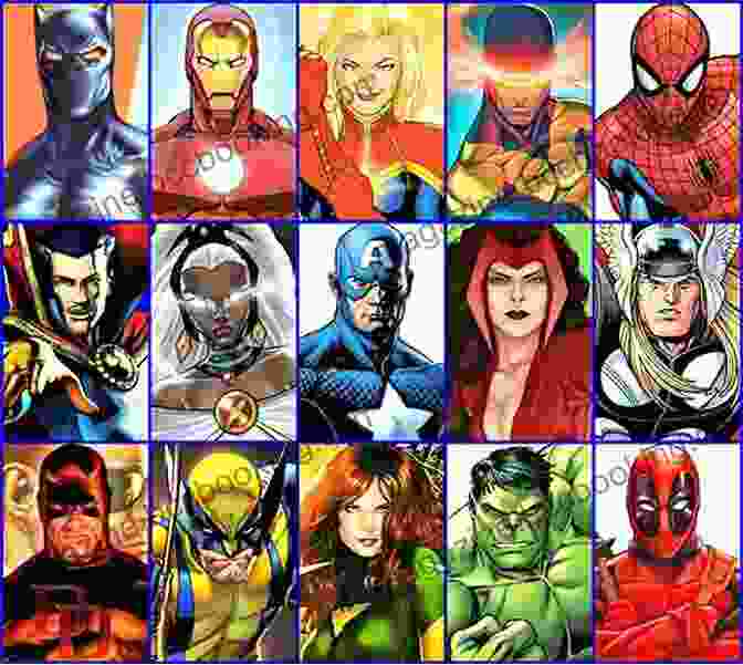 Iconic Comic Book Characters Super Graphic: A Visual Guide To The Comic Universe