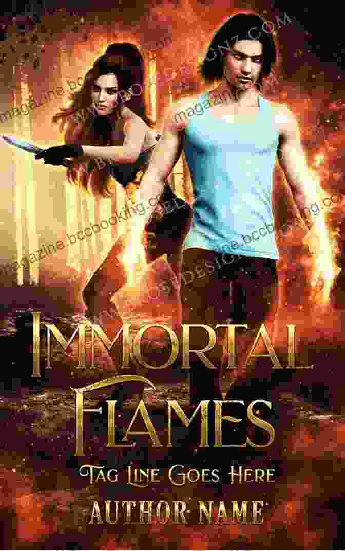 Immortal Flame Book Cover Featuring A Young Woman With Long Flowing Hair Holding A Sword Immortal Flame: The Excalibur Duet 2 (The Siren Coven)