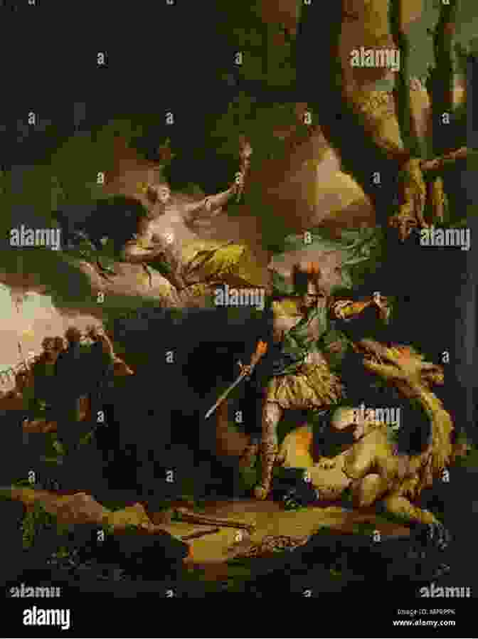 Jason Battling The Dragon To Seize The Golden Fleece Jason And The Golden Fleece: Mythology
