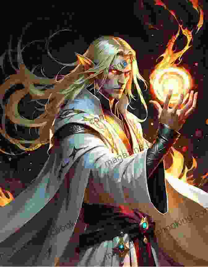 Kael, A Enigmatic Sorcerer With Glowing Hands, Surrounded By Mystical Runes Hidden Empire: The Saga Of Seven Suns 1