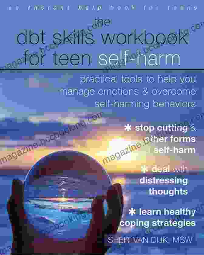 Person Reading The Book Practical Tools To Help You Manage Emotions And Overcome Self Harming Behaviors The DBT Skills Workbook For Teen Self Harm: Practical Tools To Help You Manage Emotions And Overcome Self Harming Behaviors