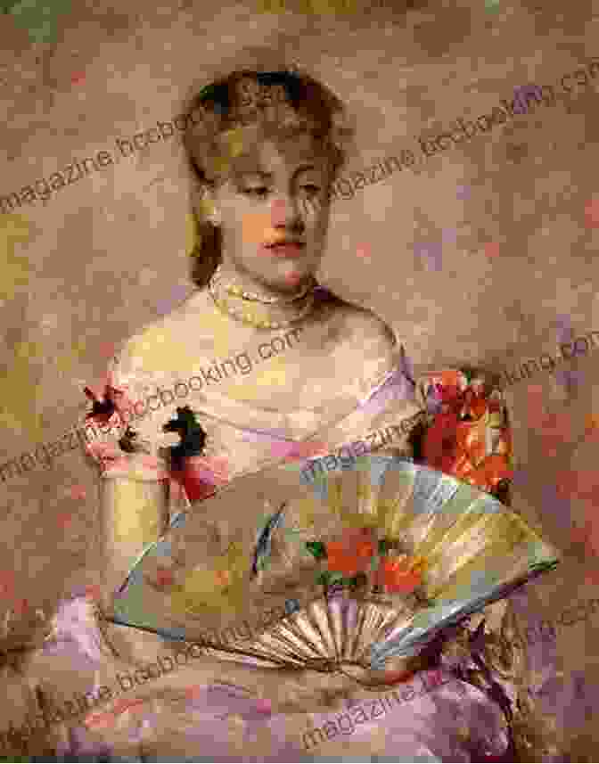 Portrait Of A Woman With A Fan 90 Color Paintings Of Nicolae Grigorescu Romanian Impressionist Painter (May 15 1838 July 21 1907)