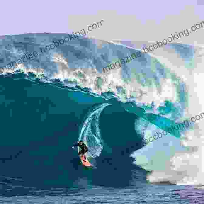 Surfer Riding A Massive Wave Pipe Dreams: A Surfer S Journey