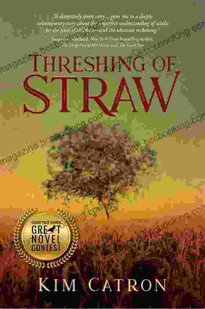 Threshing Of Straw Book Cover By Kim Catron Featuring A Woman In A Field Of Wheat Threshing Of Straw Kim Catron