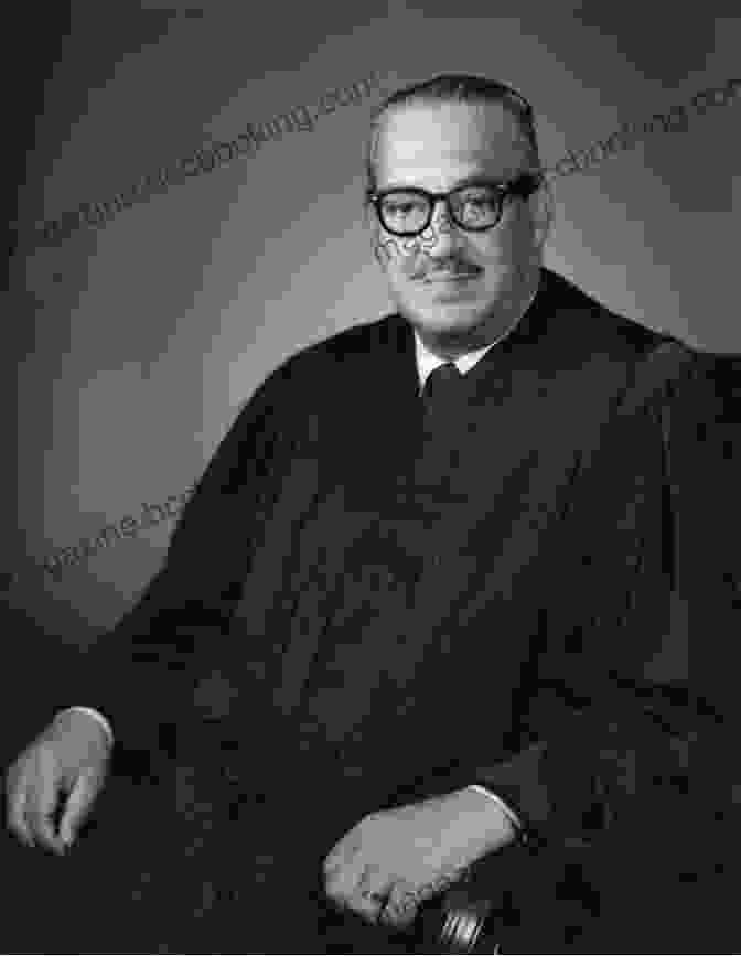 Thurgood Marshall, A Dignified African American Man In A Black And White Robe, Seated On A Chair With A Serious Expression The Highest Tribute: Thurgood Marshall S Life Leadership And Legacy