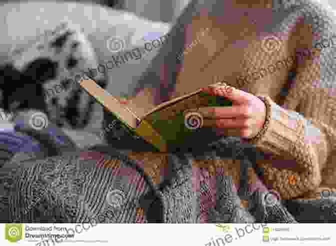 Woman Sitting In A Cozy Chair, Reading An Essay With A Knitted Blanket Draped Over Her Lap Coffeehouse Knits: Knitting Patterns And Essays With Robust Flavor
